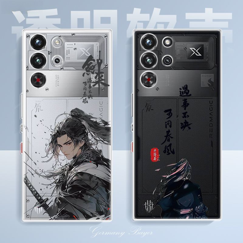 สําหรับ Nubia RedMagic 10Pro เคสโทรศัพท์ RedMagic 10 Pro + โปร่งใสรวมทุกอย่าง Soft Case ดาบมาพร้อมกั