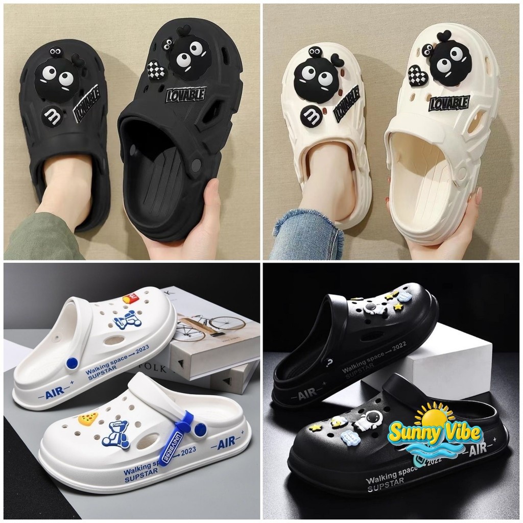 👟 สินค้าพร้อมส่ง (COD) | Sunny Vibe  - รองเท้าแตะสไตล์สดใส น่ารัก น้ำหนักเบา ดีไซน์ที่สามารถปรับเปลี่ยน DG-TNXC0825 รองเท้าแตะ พื้นหนา เพิ่มสูง ด้านล่างกันลื่น พร้อมส่ง