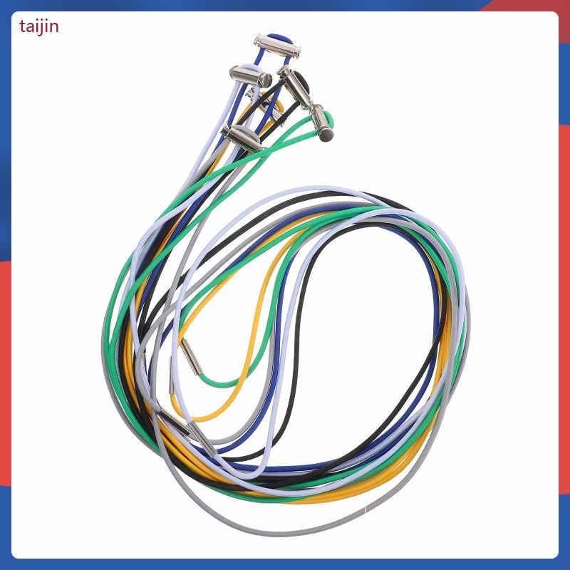 6 ชิ้นถังขยะยืดหยุ่นขนาดเล็กยางรัดขยะ Fastener 140.00X0.30X0.030 ซม.tajin