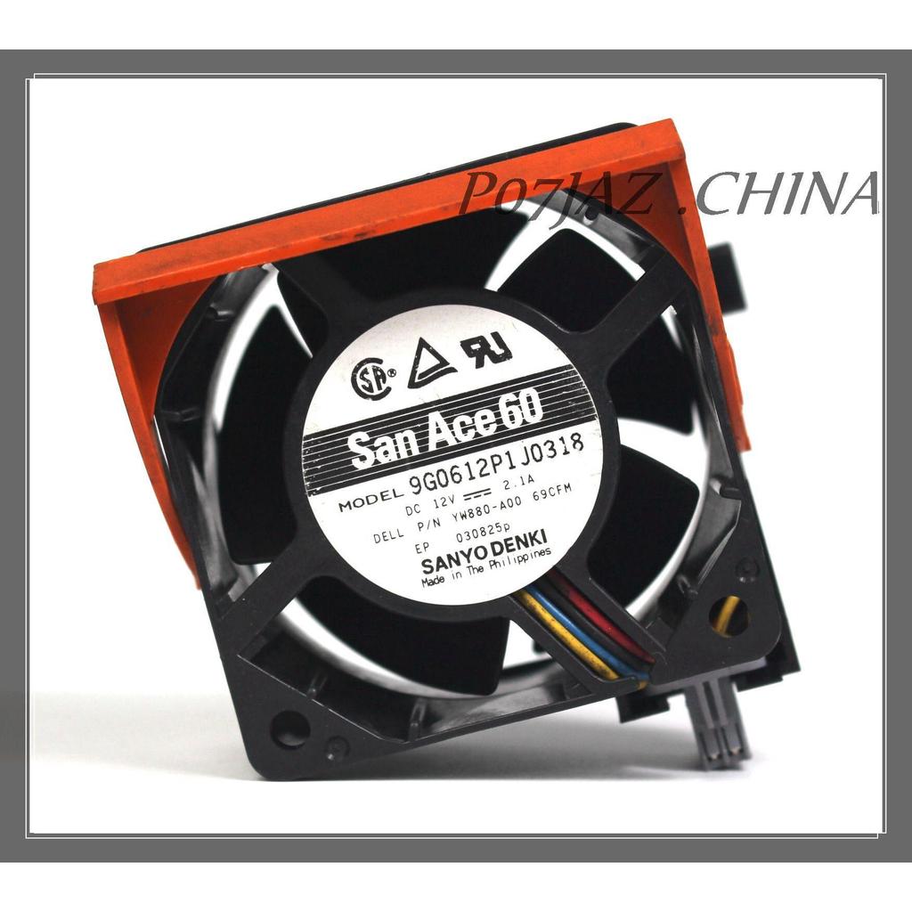 [พัดลมระบายความร้อนคอมพิวเตอร์] Sanyo 9G0612P1J0318 6038 6cm38mm 12v 2.1A Server พัดลมระบายความร้อนเ