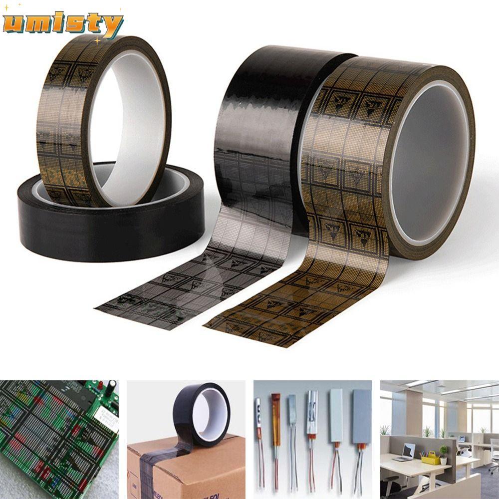 UMISTY Grid Anti-Static Tapes ฮาร์ดแวร์เทปฟิล์มสีดําสําหรับแผงวงจร ESD เทป