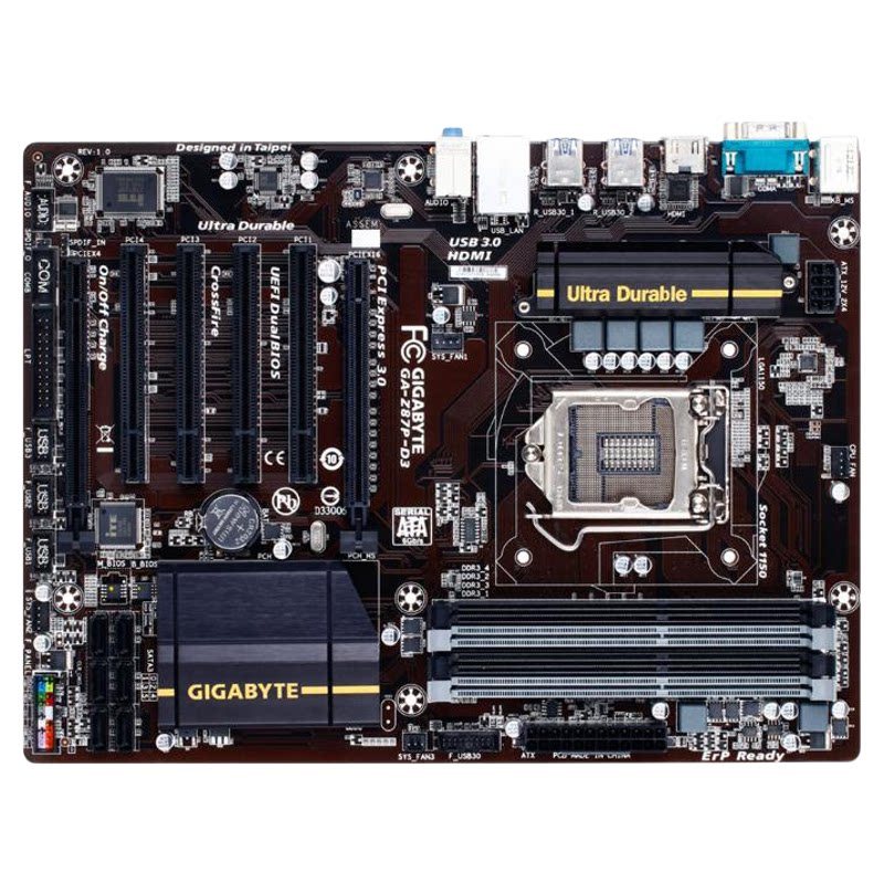 ใหม่ 1150 พิน Gigabyte GA-Z87P-D3 เมนบอร์ด Z87 HDMI COM USB3 DDR3