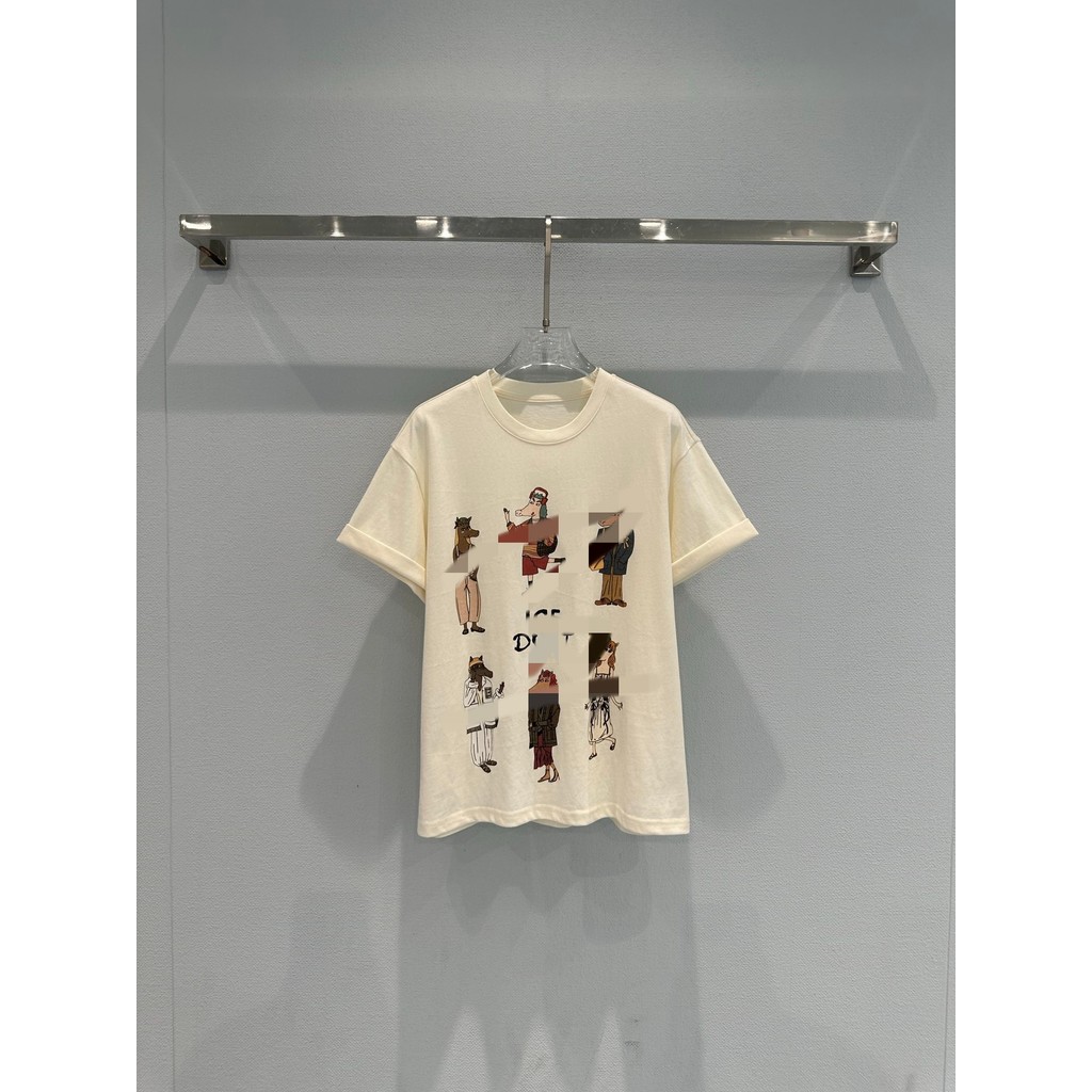 HOIP ICE* New fun character print short-sleeve top