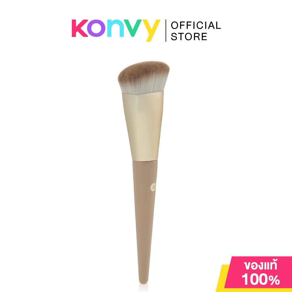 SUPERMOM Triangle Foundation Brush 1pc ซุปเปอร์มัม แปรงลงรองพื้นทรงสามเหลี่ยม.