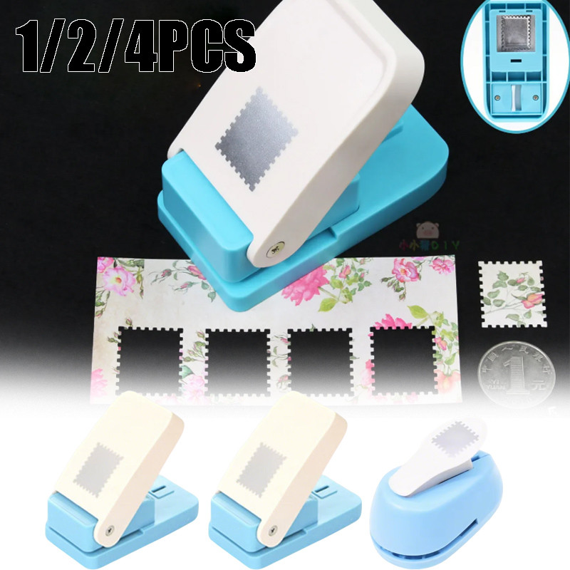 2 ชิ้นแสตมป์ไปรษณีย์ Embosser Square Toothed Edge Punch สําหรับการ์ด,สมุดภาพและวารสาร ราคา ถูกที่สุด ดีลบีเคเค แกลเลอรีภาพที่ 5
