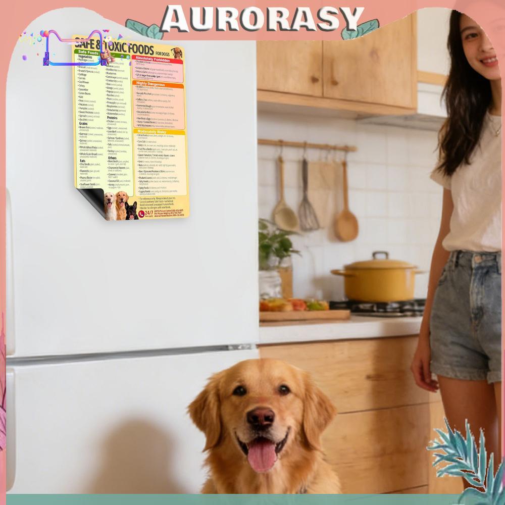 Magnetic Dog Owner Essential Magnet 8.5x11inch Dog Safe Food Magnet