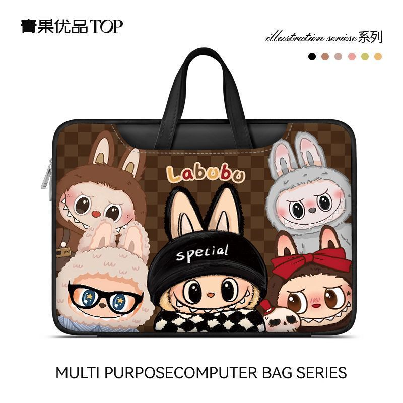 กระเป๋าแล็ปท็อปการ์ตูน ขนาด 16 นิ้ว น่ารัก สำหรับ Apple Air Mbook และ Lenovo พร้อมสายสะพาย