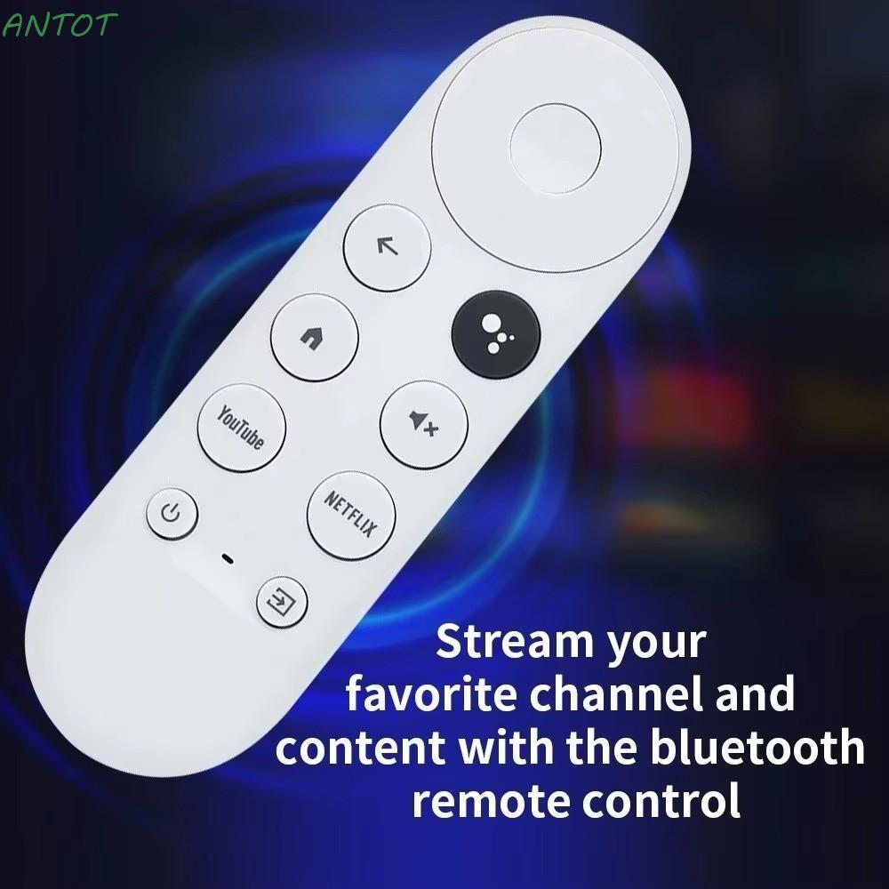 ANTOT เปลี่ยนรีโมทคอนโทรลเสียง, G9N9N HD สําหรับ Google Chromecast Remote, 4K ใช้งานร่วมกับ Snow Col
