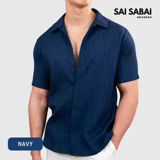 ของแถม ซื้อคู่สินค้าตะกร้าหลักก่อนจะลดอัตโนมัติ เสื้อเชิ้ตแขนสั้นผ้าด็อบบี้ (ลายริ้ว) SAI-SABAI (SS038)