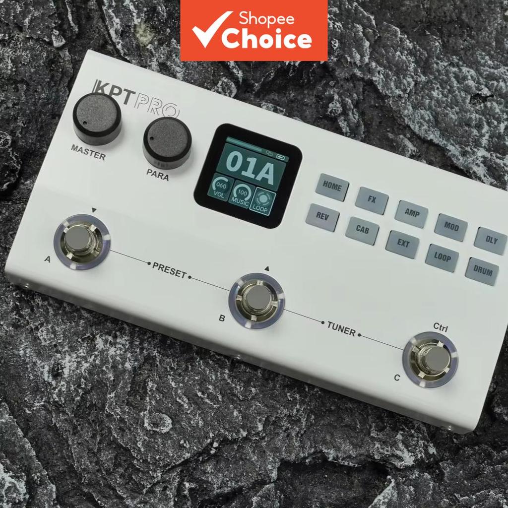 M-VAVE YUIMER KPT PRO Orange Guitar Multi-Effects Pedal, 120 Presets 60 Amp Sims 25s Looper Drum Mac