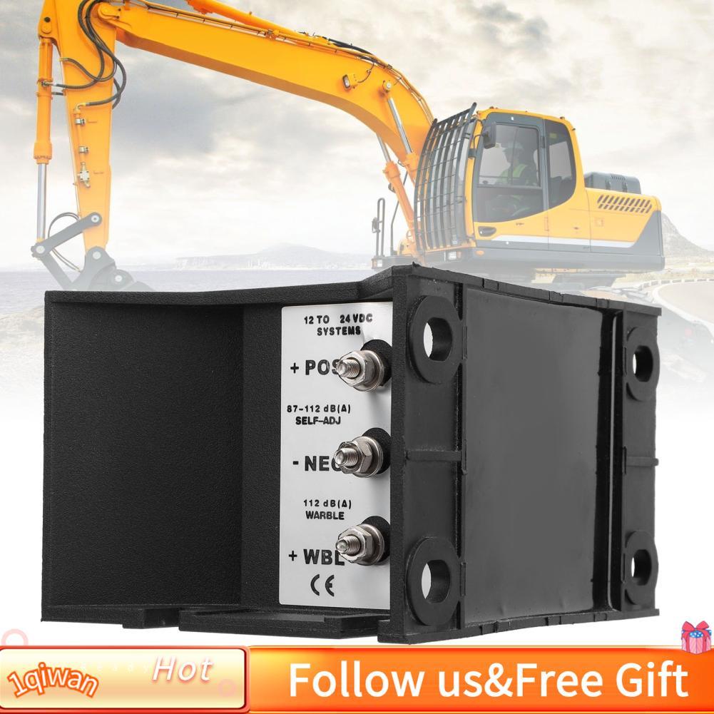 1qiwan-th รถย้อนกลับ Horn 112dB กันน้ำ 3 เสียง Buzzer Alarm สำหรับรถบรรทุกรถขุด DC12V ถึง 48V (YC-31