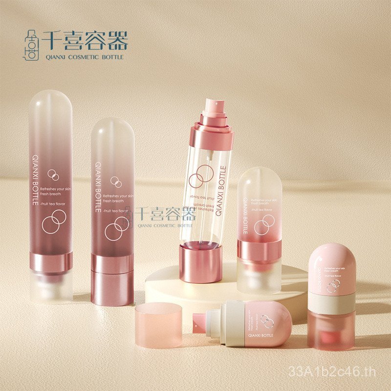 PET Inverted Cotton Long Spray Bottle 30ml 50ml 80ml 100ml Toner Bottle Press Small Spray Bottle