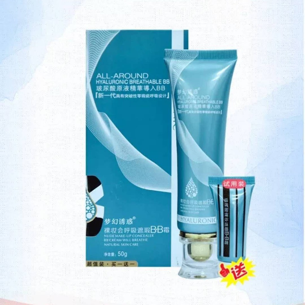 Dream Temptation Hyaluronic Acid Liquid Foundation Essence บีบีครีม Moisturizing Brighten Skin Tone 