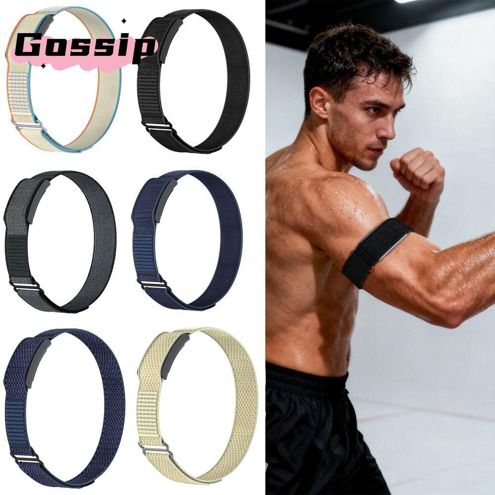 GOSSIP Fitness Tracker Arm Band, การออกแบบห่วงปรับได้ Sport Band Bicep Band, Breathable Nylon Replac