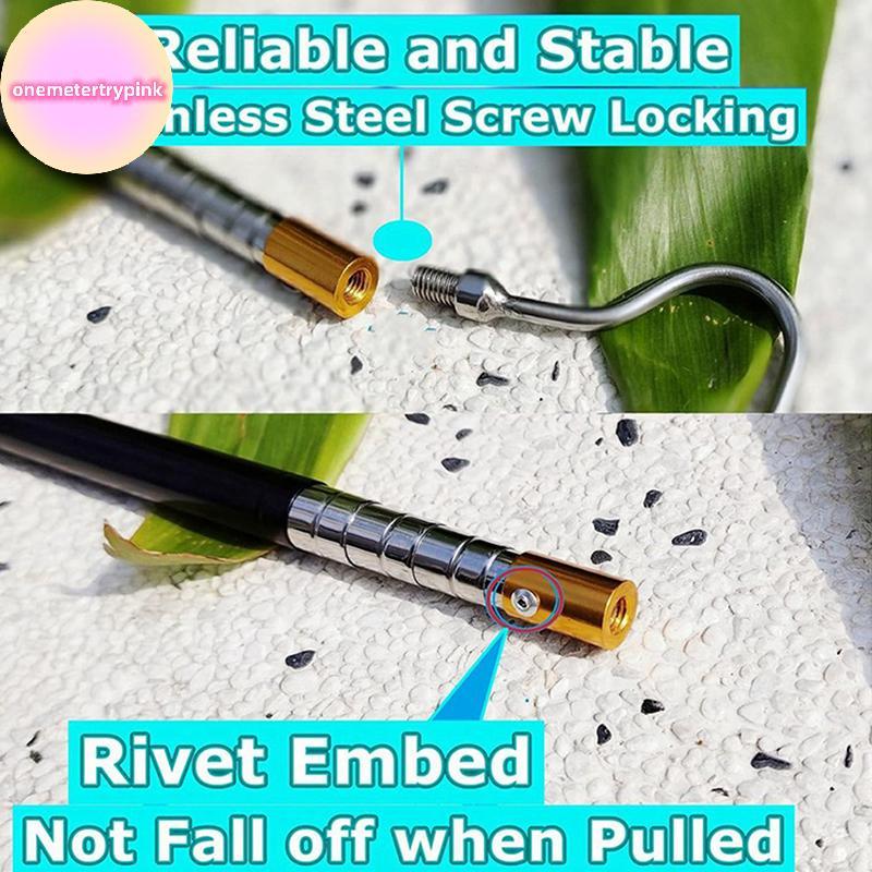 ONEPINK Scalable Snake Hook Reptile Catcher Sti Pole,Snake Handling Tool Kit สําหรับ Rattlesnakes Py