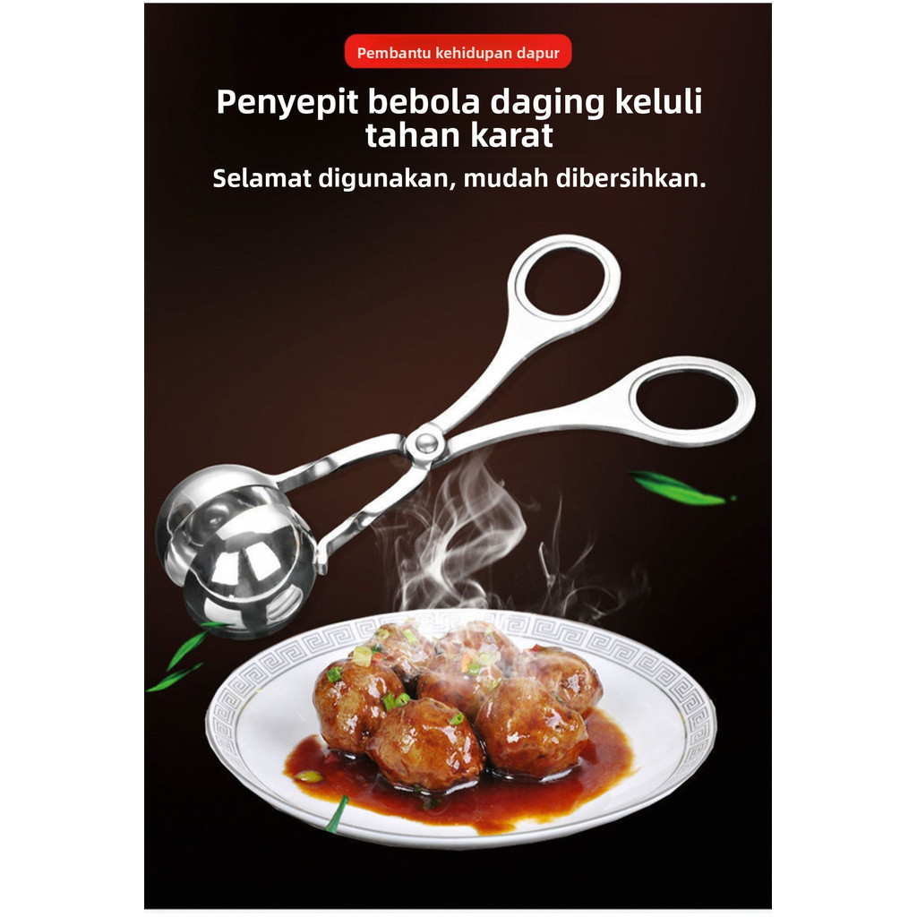 แหวนสําหรับทําลูกบอลเนื้อสแตนเลส! Easy & Quick to Make Perfect Meat Balls