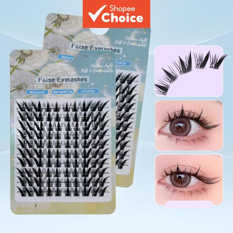 C Curl หนา Bunny Segmented Lashes, ดูธรรมชาติความหนาแน่นสูง, ขนตาปลอม Photogenic สําหรับเซลฟี่