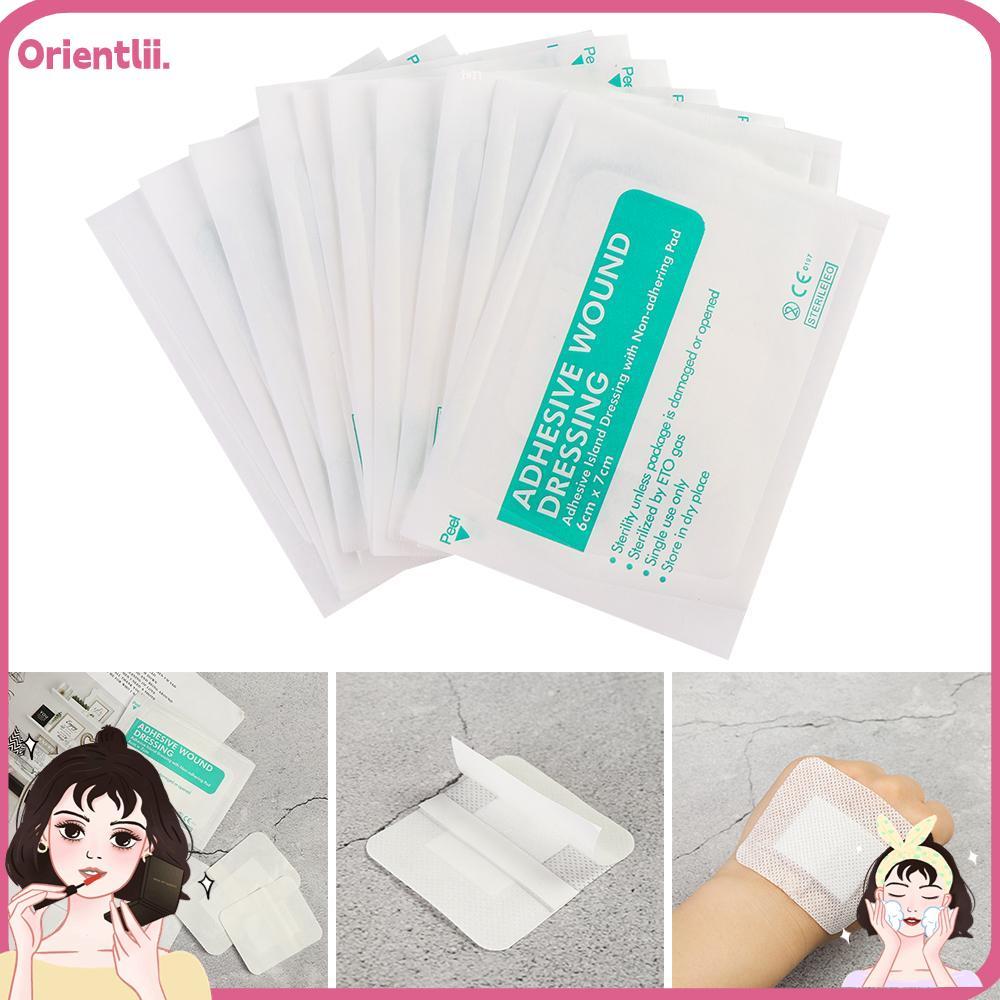 ORIENTTK 5/10 ชิ้นแผล Dressing Band,Breathable Non-ทอ Self-กาว Aid Bandage,คุณภาพสูงหลายขนาดโปร่งใส 6x7 ซม.6x10 ซม.สติกเกอร์กันน้ําSelf-กาวผ้าพันแผล