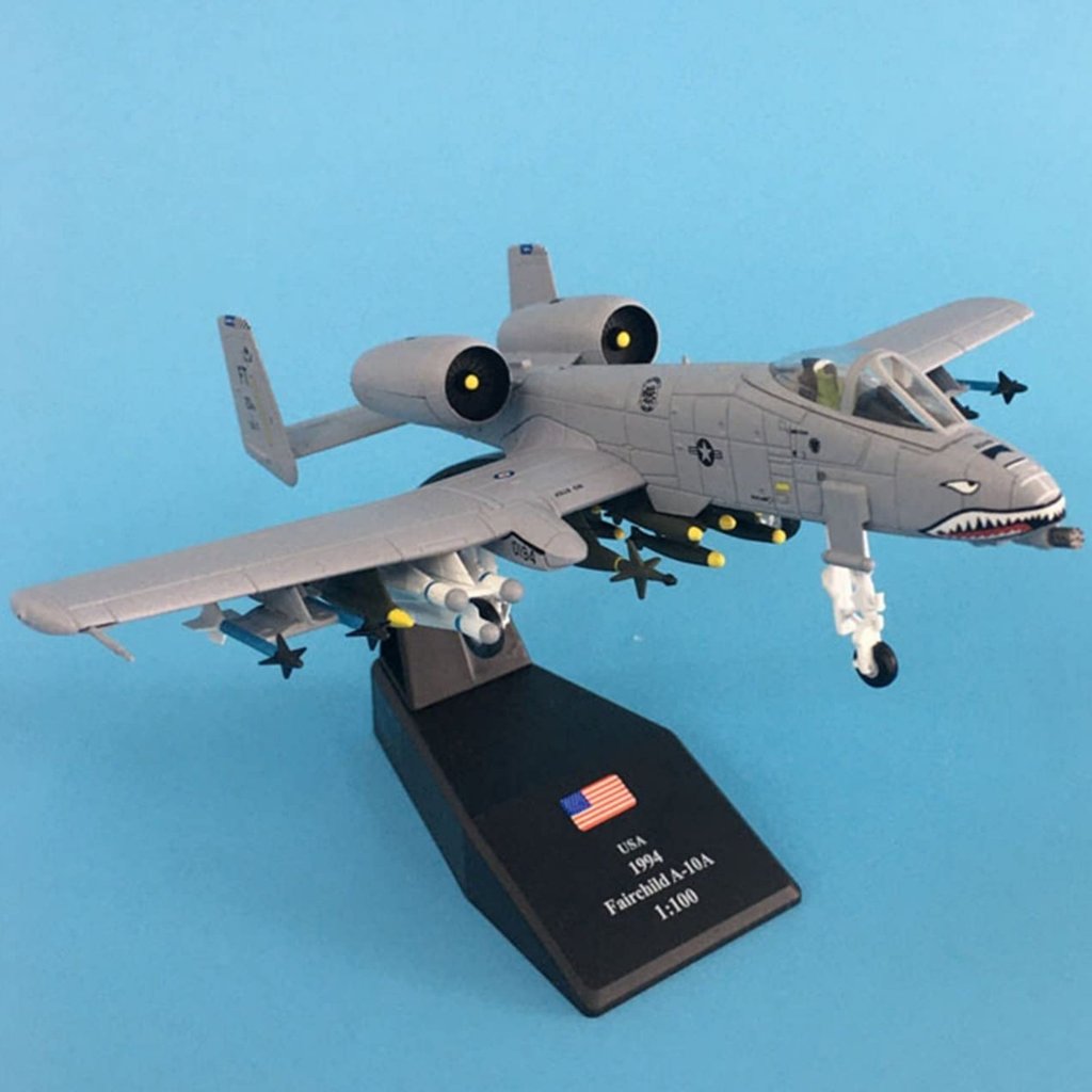 Flying Tigers Edition A-10 Thunderbolt Model Fade-Resistant Paint Collectible Highly Define for Coll