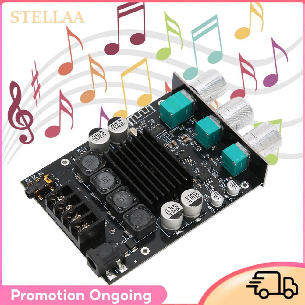 Stellaa บอร์ดขยายเสียงสเตอริโอดิจิตอล ZK?1002T Bluetooth Dual Channel 100Wx2 DC 12?24V HiFi DIY Audio Power Amp โมดูลสำหรับระบบเสียงลำโพง