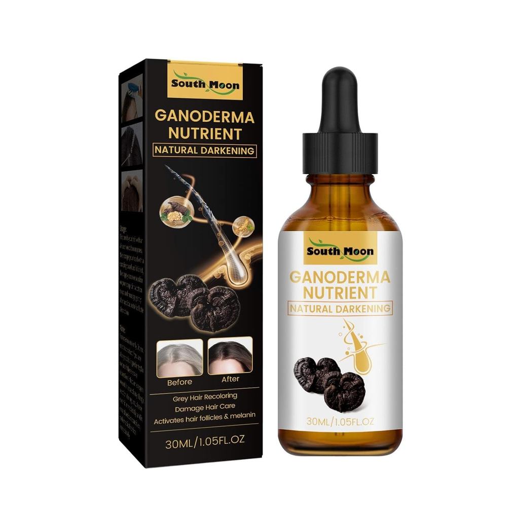 Black Ganoderma Lucidum สีขาวและสีดํา Hair Liquid Moisturizing Hair Care Massage Essence, Nourishing