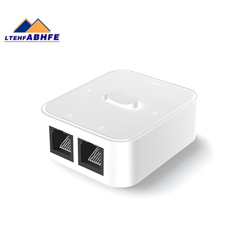 [ขายร้อน L]1 ชิ้น 2 พอร์ต RJ45 LAN CAT6 Switch 2 in 1 Out /1 in 2 Out 2 in 1