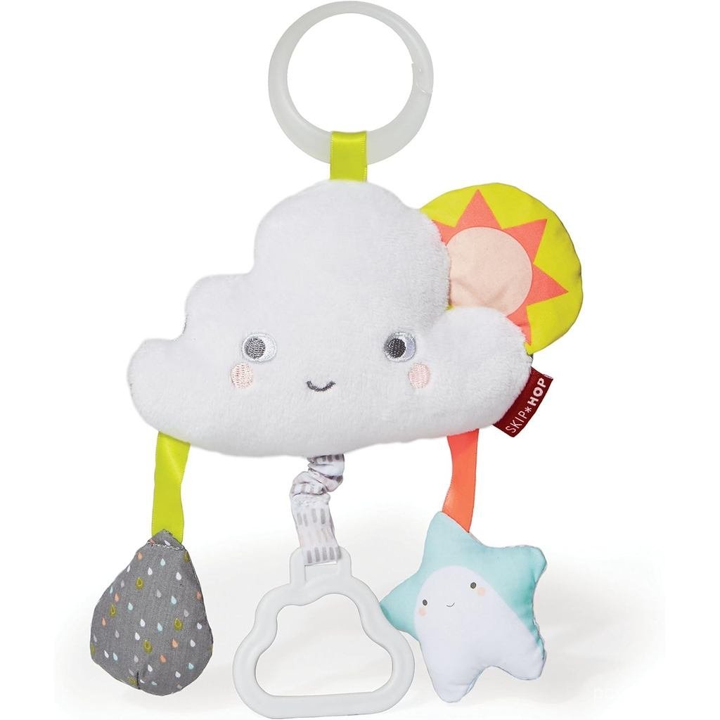 ของเล่นรถเข็นเด็ก Skip Hop, Silver Lining Cloud Jitter, Cloud , 0.25 ปอนด์