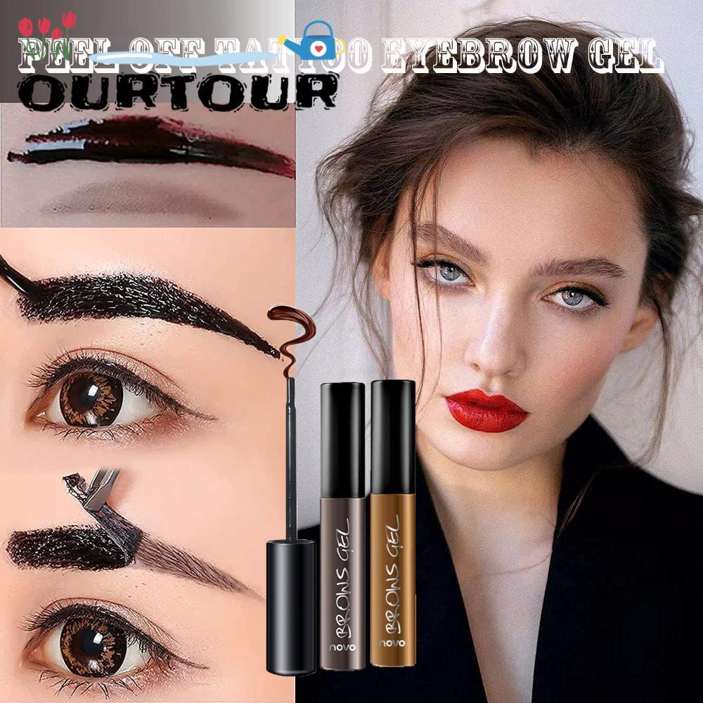 URTOUR Peel Tattoo Eyebrow Gel Up ถึง 3 วัน Brow Makeup Eyebrow Tint Tint Tint EyeBrow Gel