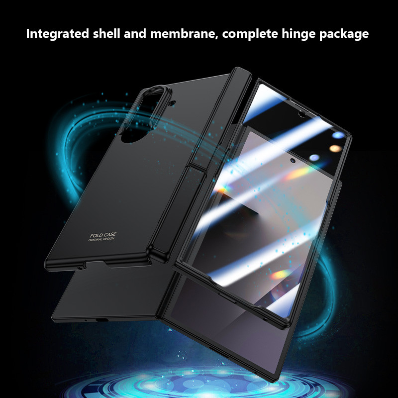 Ultra Thin Frosted Bracket Case สําหรับ Samsung Galaxy Z พับ 7 Fold7 5G Magnetic Double Center Axes 