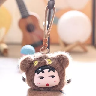 Kawaii Vinyl Crayon Shinchan ตุ๊กตาพวงกุญแจตุ๊กตาการ์ตูนกระเป๋าจี้ Charm
