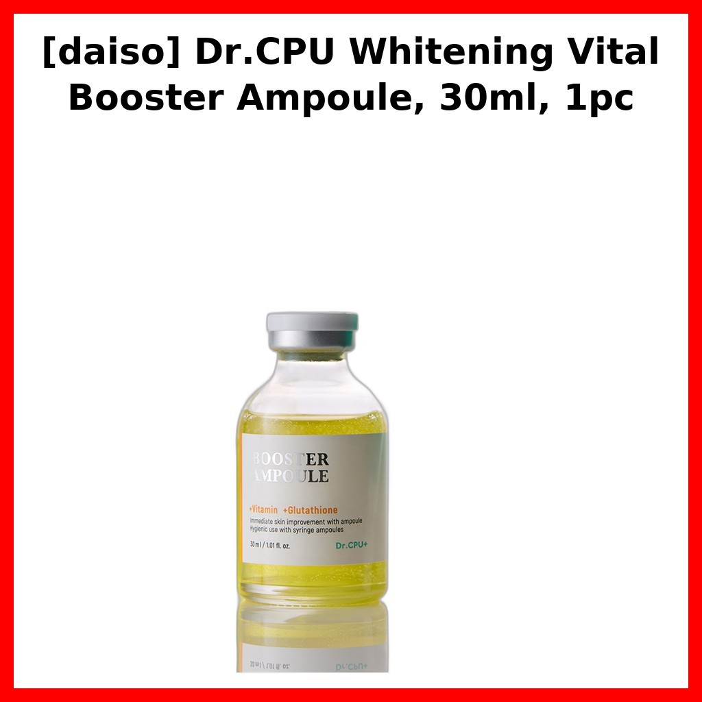 [Dr.CPU]Whitening Vital Booster Ampoule, 30ml, 1pc /Brightening Booster/ K-Beauty