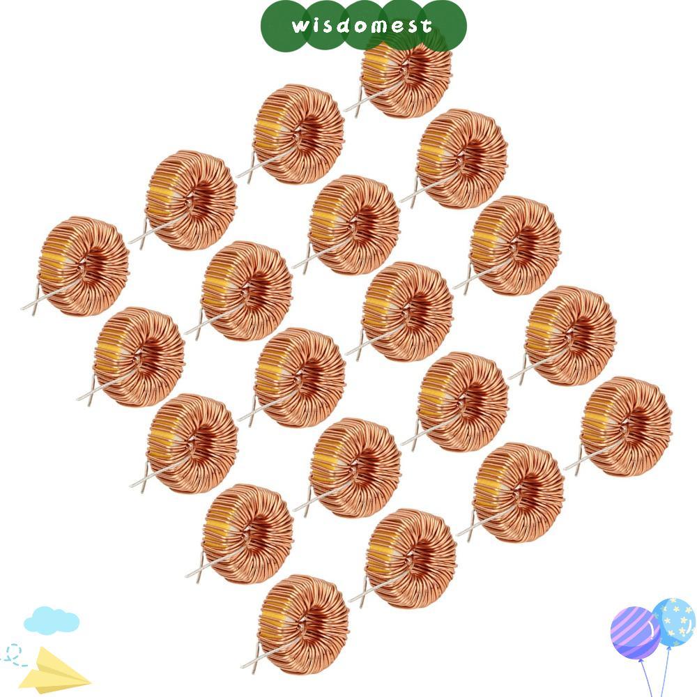 WISDOMEST 20PCS Toroid Inductor, 330UH แนวตั้ง Toroid Inductor ลวด, ปฏิบัติ 3A 5026 Toroidal Inducto