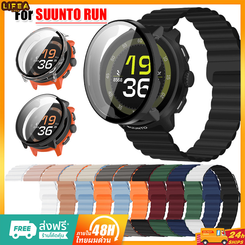 เคส PC + สายรัดซิลิโคนแม่เหล็กสำหรับ SUUNTO RUN Sport 22 มม. สำหรับ SUUNTO RUN อุปกรณ์เสริ