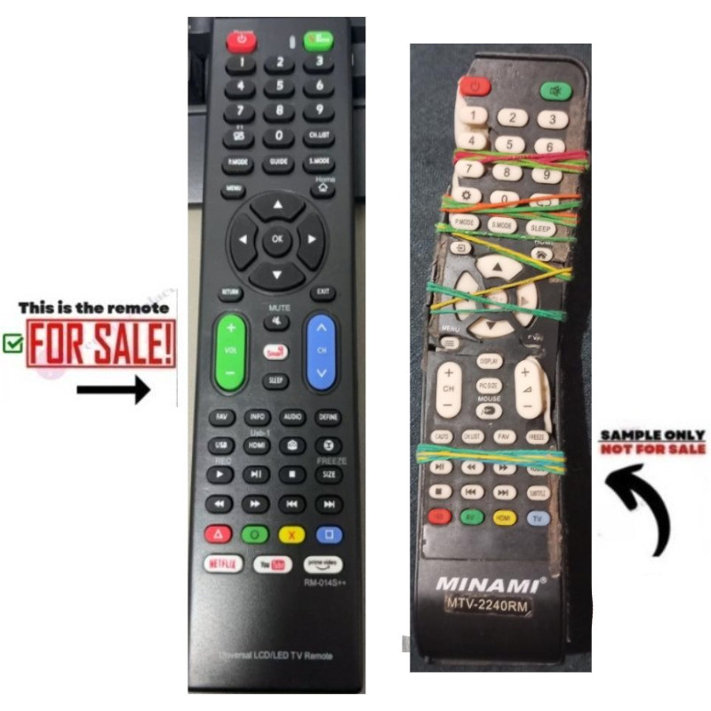 พร้อมใช้งาน Minami Remote , Minami Smart TV Remote , รีโมทสําหรับ Minami Smart TV