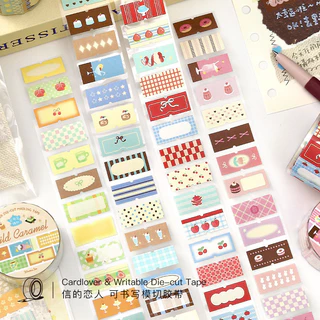 Vintage Washi เทปชุด Writable เทปตกแต่งสําหรับ Bullet Journal Art Scrapbooking ไดอารี่การ์ดหัตถกรรมของขวัญอัลบั้มโน้ตบุ๊คเครื่องเขียน