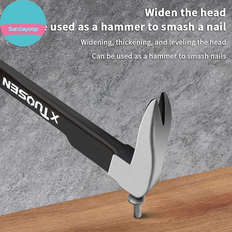 Sund Multi-Functional Nail Remover Pry Stick งานไม้ Dismantling เครื่องมือ Wall Cement Nail Remover 