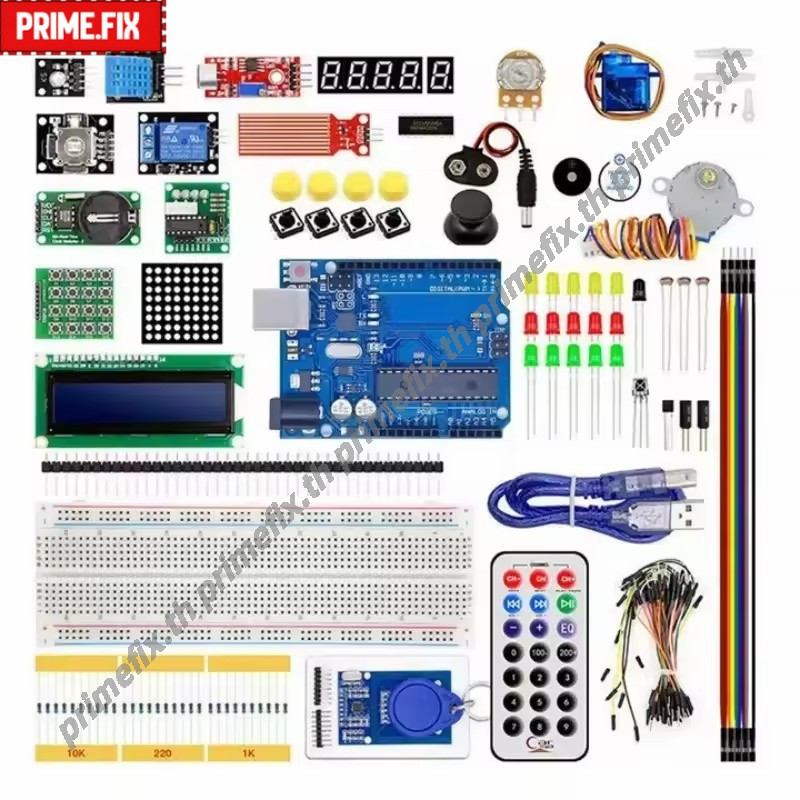 🔥กรุงเทพ✅Kit Arduino UNO R3 ชุดเซนเซอร์อิเล็กทรอนิกส์ครบ พร้อมโค้ดตัวอย่าง ใช้กับ Arduino IDE ได้ทุกเวอร์ชัน