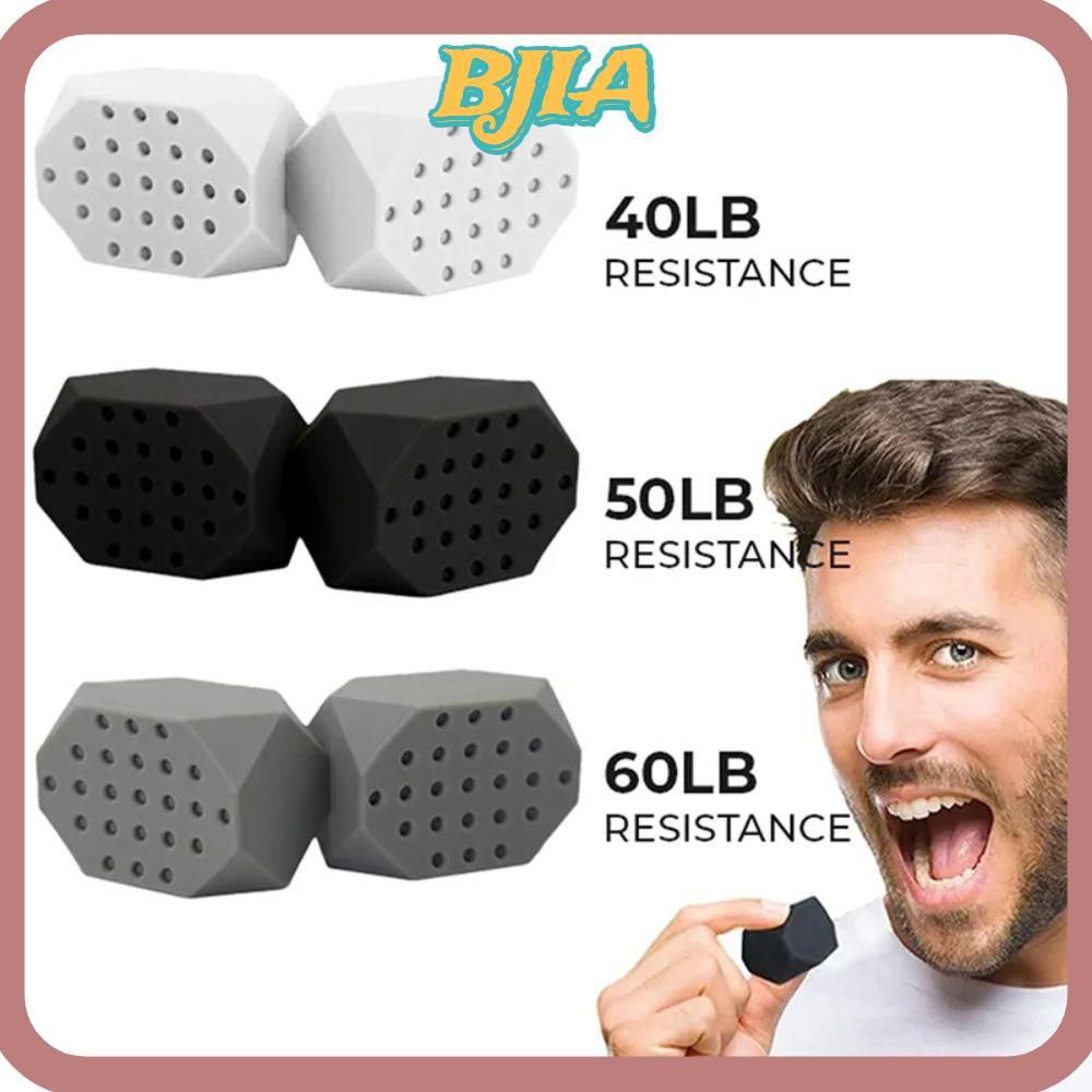 BJA Jaw Exerciser, แบบพกพา 40/50/60Lbs Redefine Jawline Trainer, Face Fitness Ball Anti-stress Facia