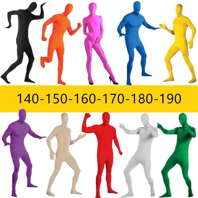 10H ชุดบอดี้สูท💥พร้อมส่ง💥ST1 ชุดกรีนสกรีน 🟢⚫⚪ เซ็นทาย Bodysuit sentai green screen photography cloth