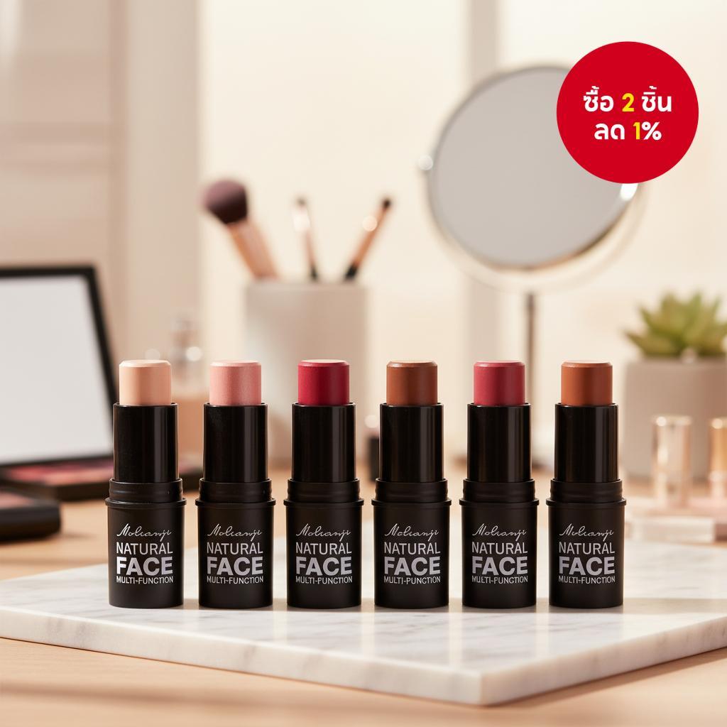 แท่งเครื่องสําอาง 3-in-1 กันน้ํา บลัชออนและคอนซีลเลอร์ เหมาะสําหรับโอกาสพิเศษ