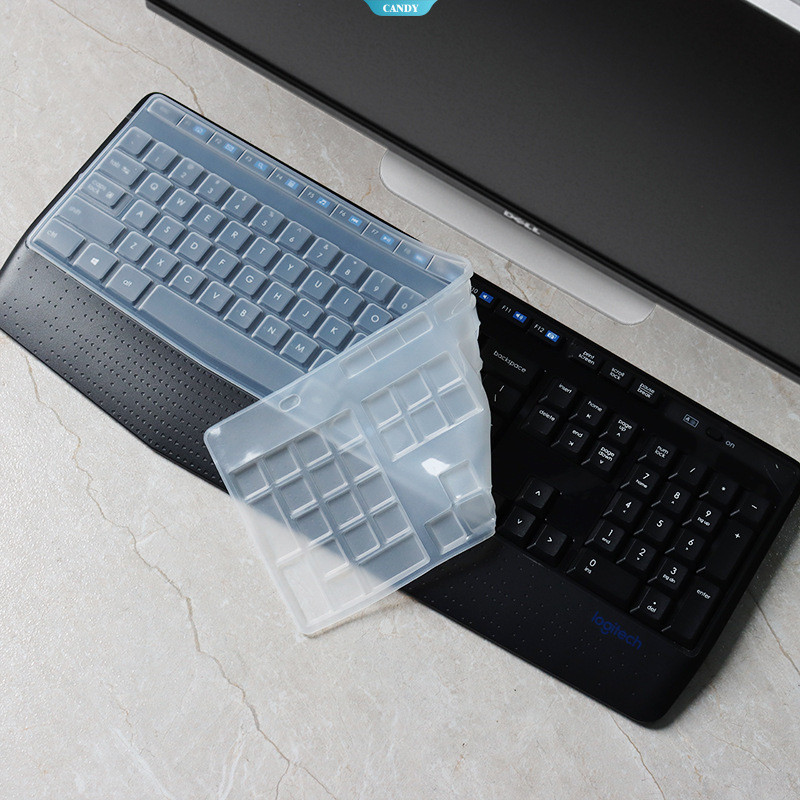 Full-Cover Anti-Dust Keyboard Protector สําหรับ Logitech MK345/K345 ไร้สายเดสก์ท็อป Office & Home Ke