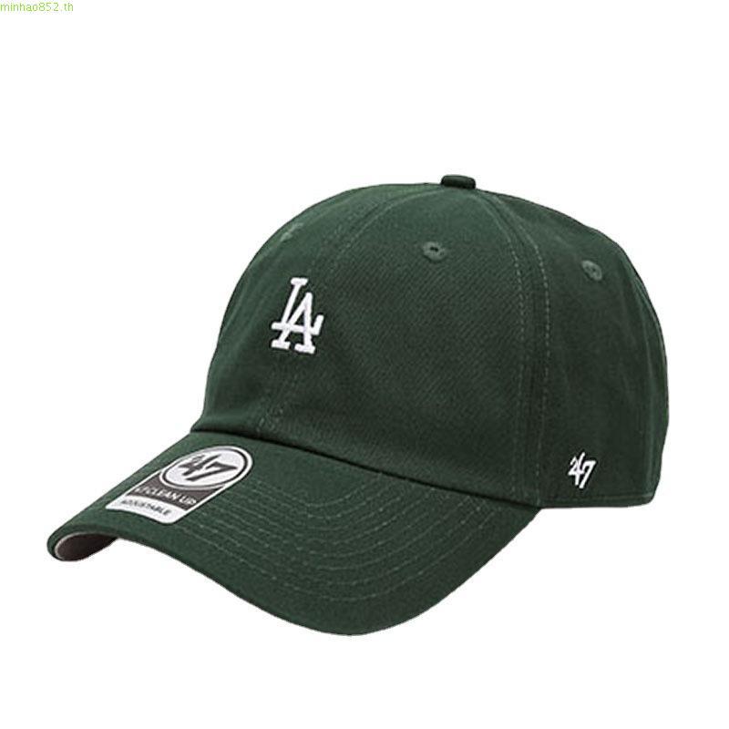 หมวก47Brand หมวกเบสบอลแบบนิ่มมาตรฐานขนาดเล็กหมวก NY หมวกทรงแหลมลำลองแมทช์ลุคง่ายสำหรับผู้ชายและผู้หญ