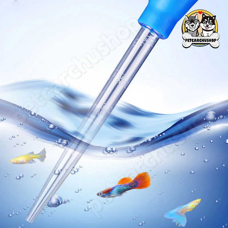 🐟28/45cm อุปกรณ์ดูดอุจจาระตู้ปลาใช้สำหรับดูดอุจจาระ ป้อนยา ทำความสะอาดตะกอน วัดและเปลี่ยนน้ำ สามารถดูดอุจจาระปลาและสิ thumbnail 6