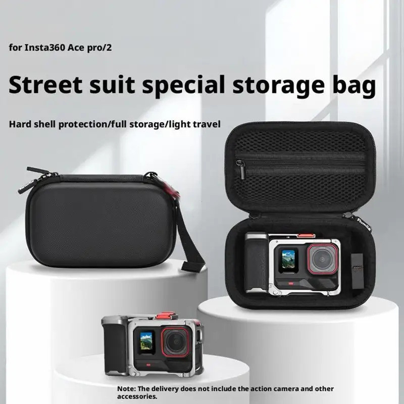Flymile Xplorer Bundle กระเป๋าถือสําหรับ Insta360 Ace Pro 2 แบบพกพา Street Handle Kit กระเป๋าเก็บ Ca