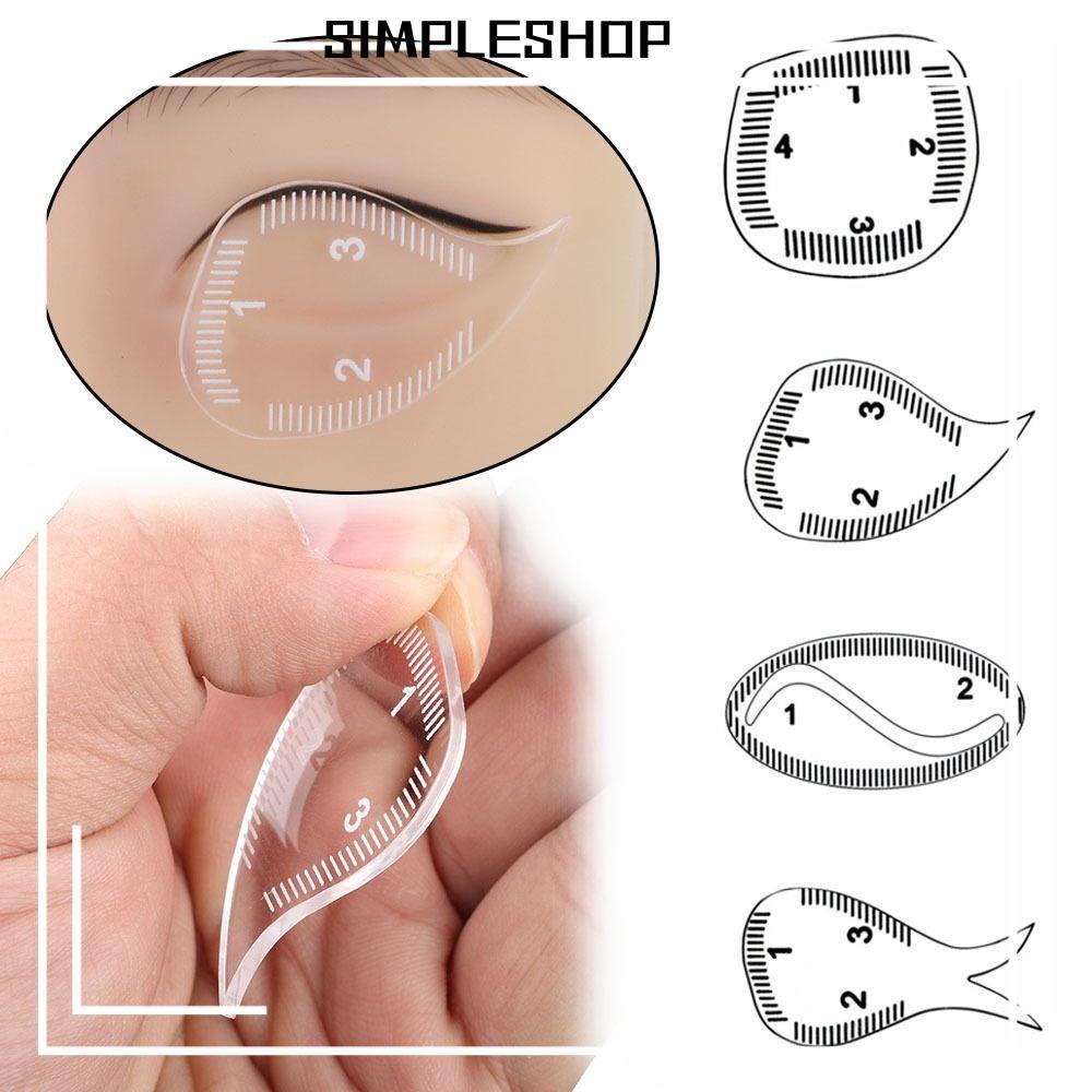 SIMPLESHOP Brow Mapping Ruler, Reusable Shaping 1 นาที Brow Shaping ไม้บรรทัด, Fast Drawing Eyebrow Tattoo อุปกรณ์