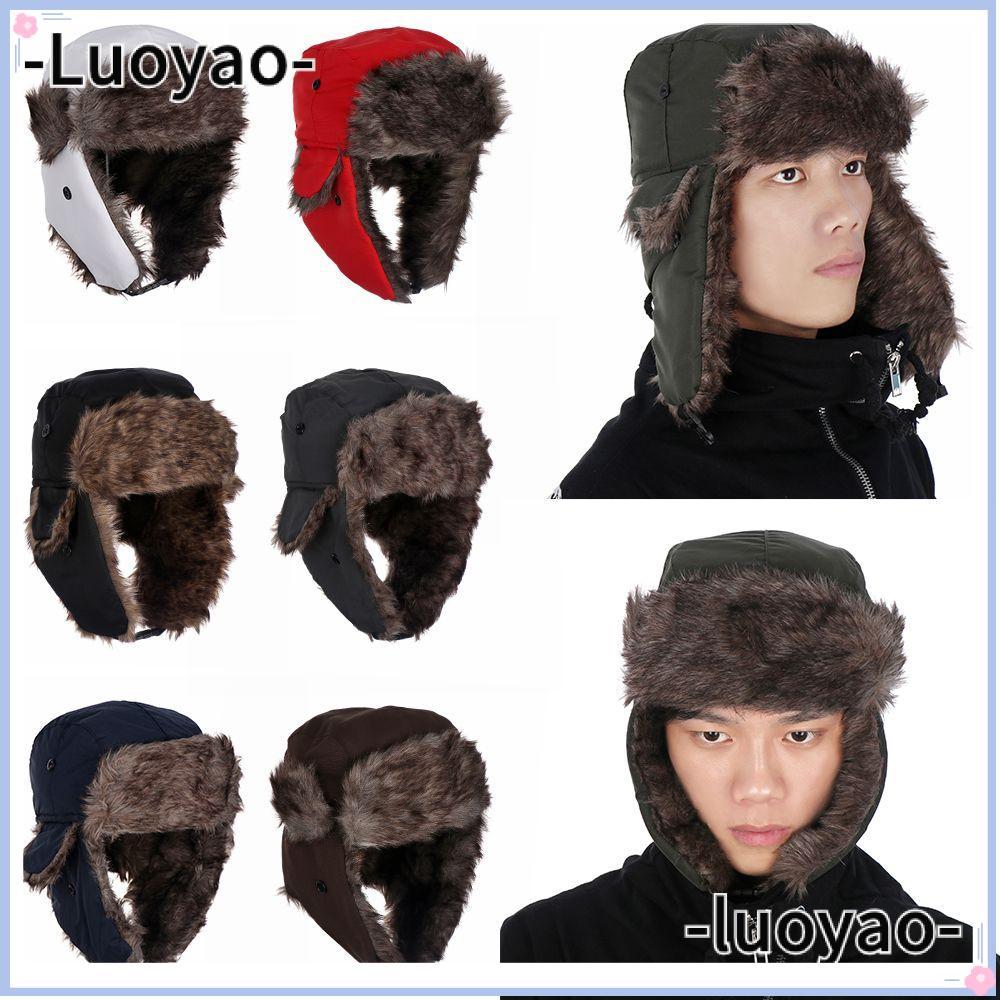 LUOYAO Bomber Hats Sports & Outdoors Aviator Hat with
