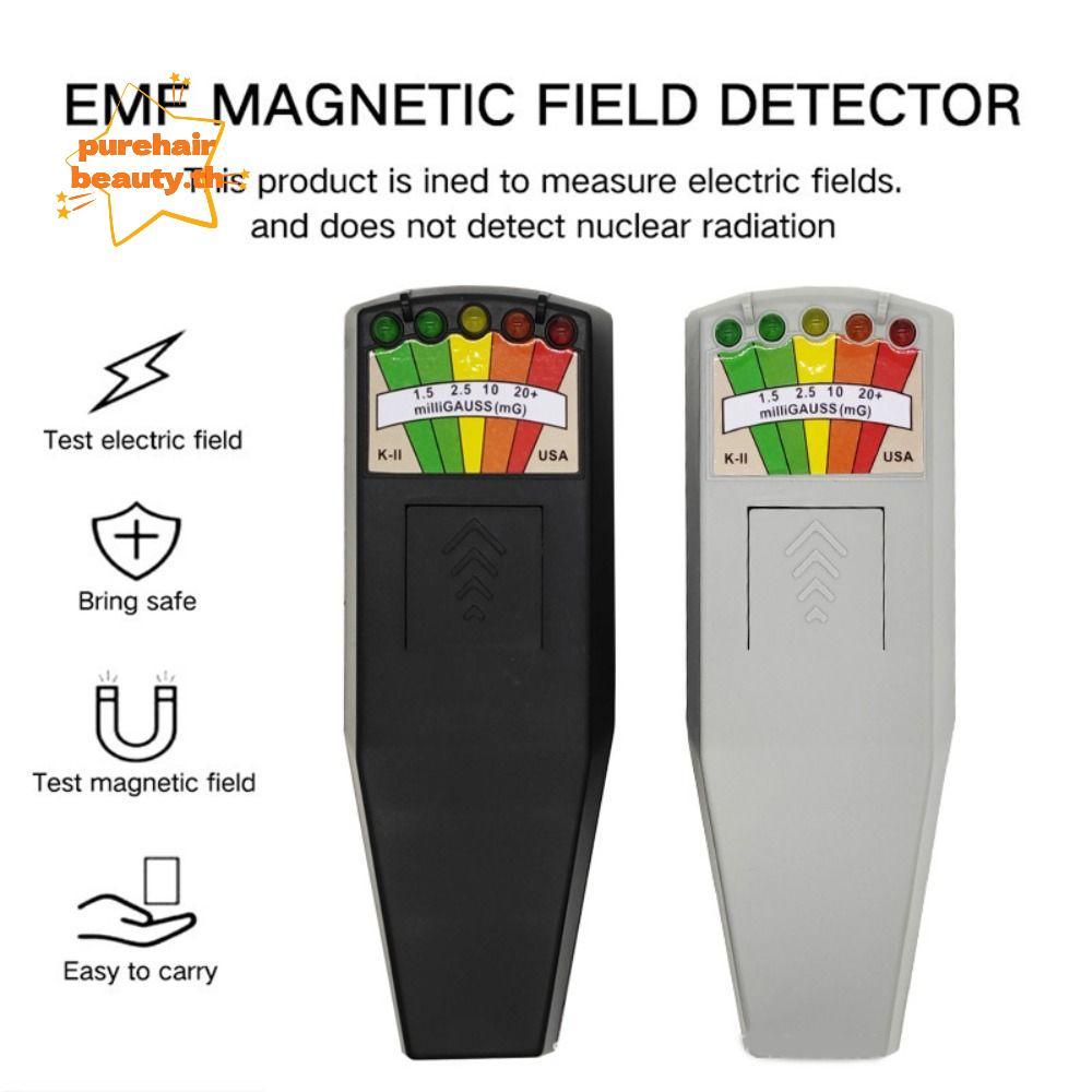 PUREHAIRBEAUTY EMF Meter, ความไวสูง Universal Magnetic Field Detector, แบบพกพา EMF การตรวจจับ Profes
