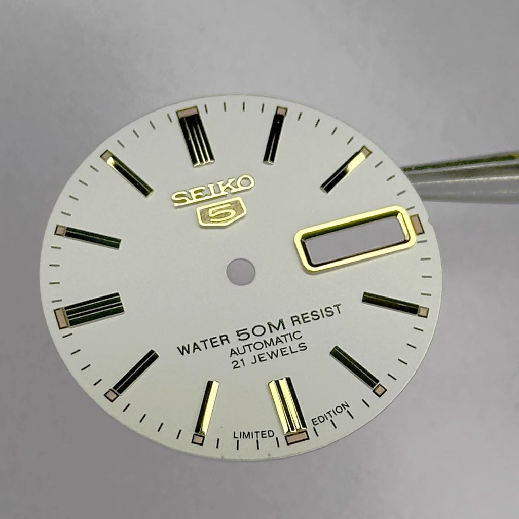 [2025] 7S26 Movement Dial เส้นผ่านศูนย์กลาง 28.5 มม.Luminous Sandblasted รูปแบบตัวอักษรไดอารี่อุปกรณ