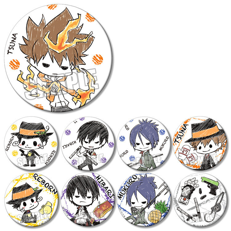 Tetsuji Tsunawa/Skylark/Skylark/Sketch/Sawada Gangji Anime Q Version Badge CThe governess yelped Saw