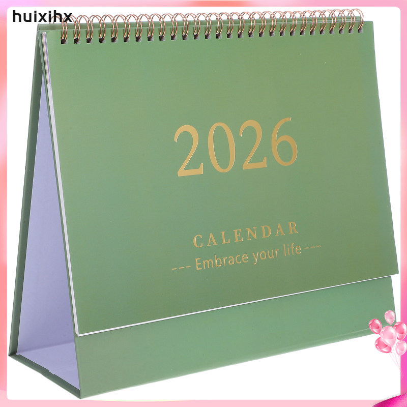 ปฏิทิน 2026-2027 Agenda Planner สําหรับโต๊ะทํางาน huixihx